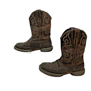 Tony Lama 9.5D Junction 11 Inch Soft Toe Work Brown Work Safety Shoes RR3353